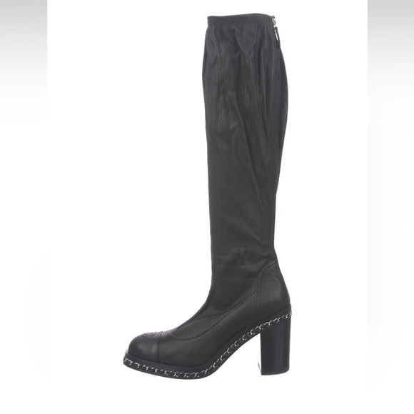 Authentic EUC Chanel boots, size 7.5 - Picture 2 of 5